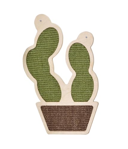 Dehner Lieblinge Kratzbrett Kaktus, Katzenkratzbrett hochwertig, Kratzmatte für Katzen, ca. 32.5 x 51 x 1.5 cm, Spanplatte/Sisal, grün/braun Dehner Lieblinge Kratzbrett Kaktus, Katzenkratzbrett hochwertig, Kratzmatte für Katzen, ca. 32.5 x 51 x 1.5 cm, Spanplatte/Sisal, grün/braun von Dehner