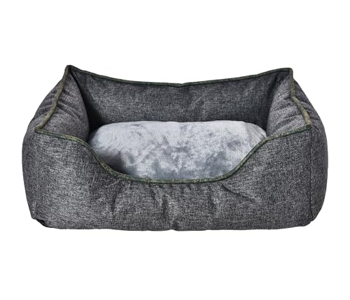 Dehner Lieblinge Kuschelbett Cleo, Hundebett/Katzenbett mit Anti-Rutsch-Boden, ca. 61 x 48 x 18 cm, Größe S, aus recycelten Materialien, grau Dehner Lieblinge Kuschelbett Cleo, Hundebett/Katzenbett mit Anti-Rutsch-Boden, ca. 61 x 48 x 18 cm, Größe S, aus recycelten Materialien, grau von Dehner