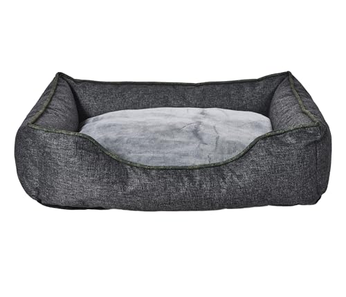 Dehner Lieblinge Kuschelbett Cleo, Hundebett/Katzenbett mit Anti-Rutsch-Boden, ca. 75 x 58 x 19 cm, Größe M, aus recycelten Materialien, grau Dehner Lieblinge Kuschelbett Cleo, Hundebett/Katzenbett mit Anti-Rutsch-Boden, ca. 75 x 58 x 19 cm, Größe M, aus recycelten Materialien, grau von Dehner
