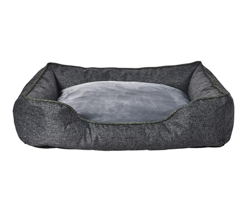 Dehner Lieblinge Kuschelbett Cleo, Hundebett/Katzenbett mit Anti-Rutsch-Boden, ca. 90 x 69 x 21 cm, Größe L, aus recycelten Materialien, grau Dehner Lieblinge Kuschelbett Cleo, Hundebett/Katzenbett mit Anti-Rutsch-Boden, ca. 90 x 69 x 21 cm, Größe L, aus recycelten Materialien, grau von Dehner