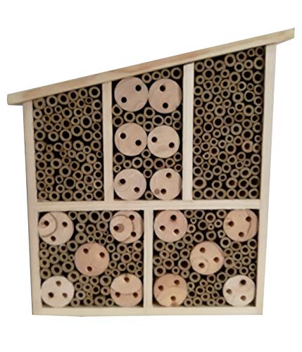 Dehner Natura Premium Insektenhotel Osmia, Insektenhaus / Nistkasten für Bienen/Schmetterlinge/Käfer, ca. 32 x 9 x 30 cm, Kiefern-, Tannenholz/Bambus/Sperrholz, natur Dehner Natura Premium Insektenhotel Osmia, Insektenhaus / Nistkasten für Bienen/Schmetterlinge/Käfer, ca. 32 x 9 x 30 cm, Kiefern-, Tannenholz/Bambus/Sperrholz, natur von Dehner