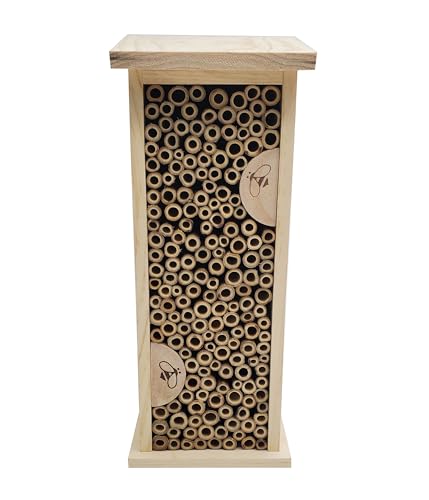 Dehner Natura Premium Insektenhotel Felica, Bienenhotel nachhaltig, Insektenhaus/Nistkasten für Bienen/Schmetterlinge/Käfer, ca. 14 x 35.5 11.5 cm, aus FSC-zertifizierten Kiefernholz, Natur Dehner Natura Premium Insektenhotel Felica, Bienenhotel nachhaltig, Insektenhaus/Nistkasten für Bienen/Schmetterlinge/Käfer, ca. 14 x 35.5 11.5 cm, aus FSC-zertifizierten Kiefernholz, Natur von Dehner