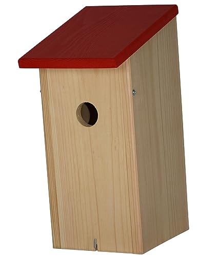 Dehner Natura Premium Wildvogel Nistkasten Birga, Vogelhaus / Vogelnistkasten für Wildvögel, robust, ca. 16 x 32.5 x 20.5 cm, aus FSC - zertifiziertem Kiefernholz, rot / natur Dehner Natura Premium Wildvogel Nistkasten Birga, Vogelhaus / Vogelnistkasten für Wildvögel, robust, ca. 16 x 32.5 x 20.5 cm, aus FSC - zertifiziertem Kiefernholz, rot / natur von Dehner