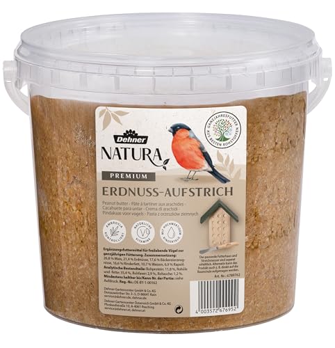 Dehner Natura Wildvogelfutter, Erdnuss-Aufstrich, im Eimer, 2 kg von Dehner