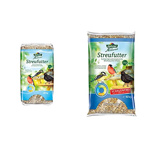 Dehner Natura Wildvogelfutter, Streufutter, 20 kg & Natura Wildvogelfutter, schalenfreies Streufutter, 10 kg Dehner Natura Wildvogelfutter, Streufutter, 20 kg & Natura Wildvogelfutter, schalenfreies Streufutter, 10 kg von Dehner