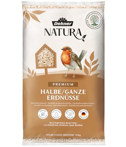 Dehner Natura Premium Wildvogelfutter, halbe / ganze Erdnüsse schalenfrei, Ganzjahresfutter proteinreich / energiereich, hochwertiges Vogelfutter für Wildvögel, 10 kg Dehner Natura Premium Wildvogelfutter, halbe / ganze Erdnüsse schalenfrei, Ganzjahresfutter proteinreich / energiereich, hochwertiges Vogelfutter für Wildvögel, 10 kg von Dehner
