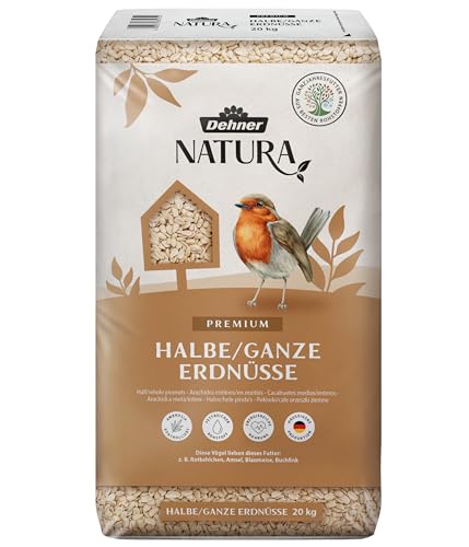 Dehner Natura Wildvogelfutter, halbe/ganze Erdnüsse, 20 kg von Dehner