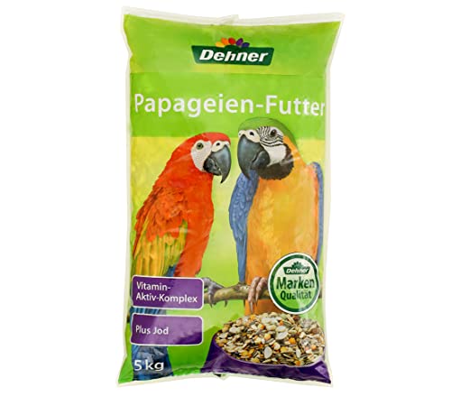 Dehner Papageien-Futter, mit Vitamin-Aktiv-Komplex und Jod, 5 kg von Dehner