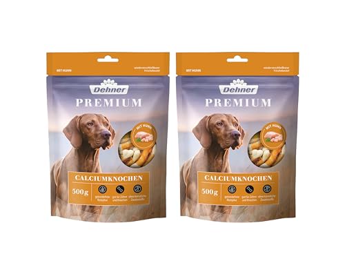 Dehner Premium Hundesnack, Leckerli getreidefrei / fettarm, Calciumknochen für ausgewachsene Hunde, mit Hühnerbrustfilet umwickelt, 500 g Dehner Premium Hundesnack, Leckerli getreidefrei / fettarm, Calciumknochen für ausgewachsene Hunde, mit Hühnerbrustfilet umwickelt, 500 g von Dehner