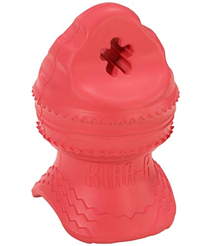 Dehner Premium Hundespielzeug Rubber Cone, ca. 20 x 7.5 x 13 cm, Gummi, rot von Dehner