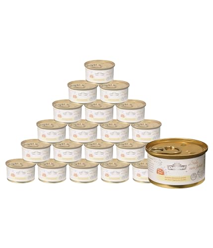 Dehner Premium Lovely Katzenfutter, Nassfutter in Gelee / glutenfrei, für ausgewachsene Katzen, Hühnerbrust / Reis / Zucchini, 24 x 85 g Dose (2 kg) von Dehner