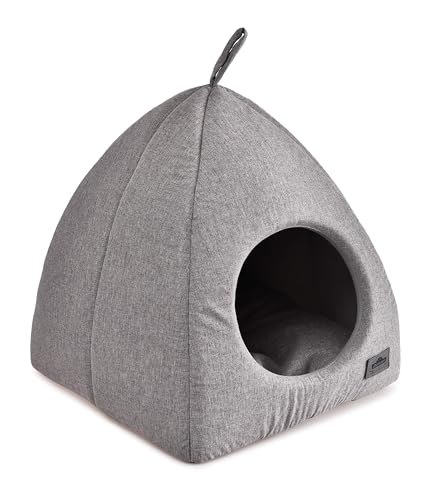 Dehner Premium Lovely Katzenhöhle Einkehr, ca. 40 x 40 x 42 cm, Polyester, grau Dehner Premium Lovely Katzenhöhle Einkehr, ca. 40 x 40 x 42 cm, Polyester, grau von Dehner