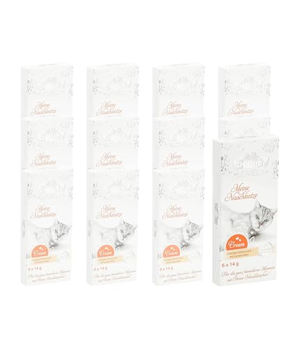 Dehner Premium Lovely Katzensnack, Leckerli Creme glutenfrei, für ausgewachsene Katzen, Huhn, 72 x 14 g (1 kg) von Dehner