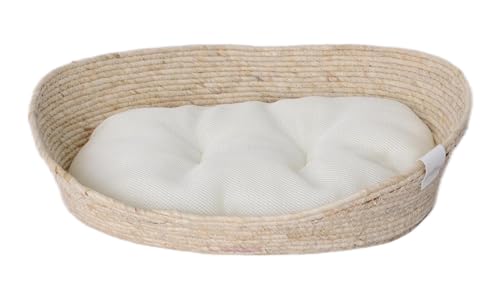 Dehner Premium Lovely Kuschelbett Tiefer Schlaf, 58 x 48 x 18 cm, Naturmaterial/Plüsch, weiß/beige Dehner Premium Lovely Kuschelbett Tiefer Schlaf, 58 x 48 x 18 cm, Naturmaterial/Plüsch, weiß/beige von Dehner
