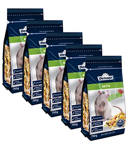 Dehner Premium Nagerfutter, Rattenfutter, 5 x 750 g (3.75 kg) von Dehner