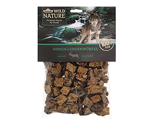 Dehner Wild Nature Hundesnack, Premium Hundeleckerli glutenfrei / getreidefrei, Würfelsnack für ernährungssensible Hunde, Hirsch-Lunge, 200 g Dehner Wild Nature Hundesnack, Premium Hundeleckerli glutenfrei / getreidefrei, Würfelsnack für ernährungssensible Hunde, Hirsch-Lunge, 200 g von Dehner