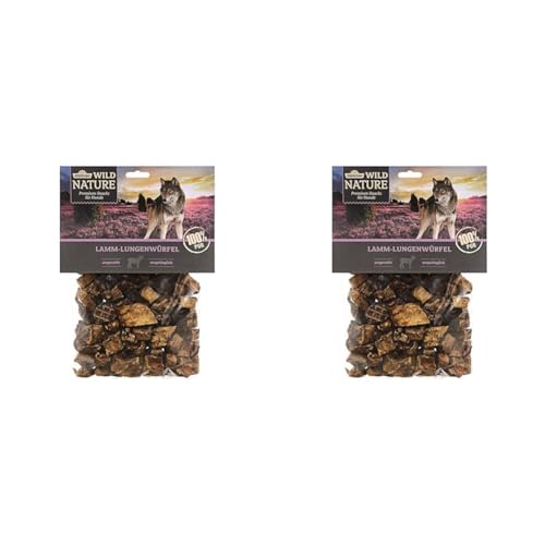 Dehner Wild Nature Hundesnack, Lamm-Lungenwürfel, naturbelassen, 200 g (Packung mit 2) von Dehner