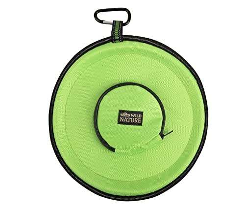 Dehner Wild Nature Hundespielzeug Green Frisbee, ca. Ø 25 cm, Polyester, grün/schwarz von Dehner