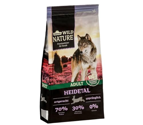 Dehner Wild Nature Hundefutter Heidetal, Trockenfutter getreidefrei / zuckerfrei, für ausgewachsene Hunde, Kaninchen, 4 kg von Dehner