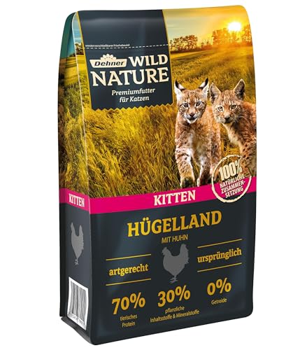 Dehner Wild Nature Katzenfutter Kitten Hügelland, Trockenfutter getreidefrei, für junge Katzen, Huhn, 1.5 kg von Dehner