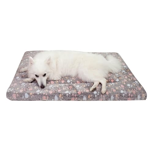 Dekeyoo Hundebox-Matte, Bett für große Hunde, 106,7 x 71,1 cm, kurze Plüsch-Matte, 4,1 cm dicke, dünne Hundehütten-Pad, maschinenwaschbar, ideal für 106,7 cm Hundekäfige von Dekeyoo