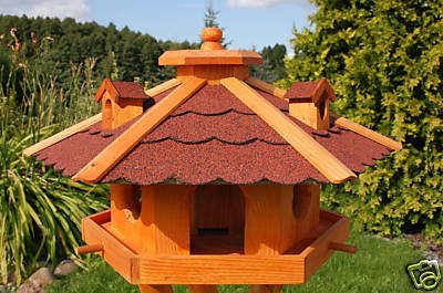 Deko-Shop-Hannusch Vogelhaus, Vogelhäuschen behandelt mit Bitumschindeln von Deko-Shop-Hannusch
