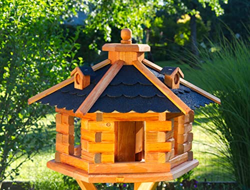 Vogelhaus, Vogelhäuschen behandelt mit Bitumschindeln von Deko-Shop-Hannusch
