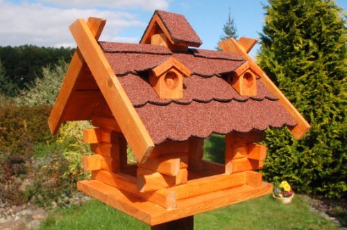 Deko-Shop-Hannusch Vogelhaus Vogelvilla Vogelhäuser Dach in rot Nr2 von Deko-Shop-Hannusch