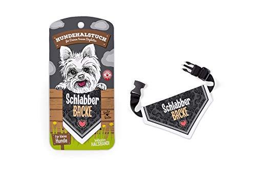 Hunde Halstuch klein, Motiv: Schlabberbacke, Maße H/Ø: 9,5 x 15 cm Hunde Halstuch klein, Motiv: Schlabberbacke, Maße H/Ø: 9,5 x 15 cm von Dekohelden24