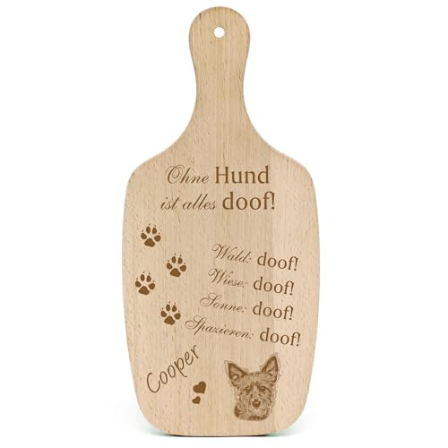 Dekolando Deko Hundeschild Geschenk Hund Australian Terrier Kopf -... Alles Doof- Hundeschilder Hundebesitzer Hundemama Hundepapa Hundeliebhaber Hundehalter von Dekolando