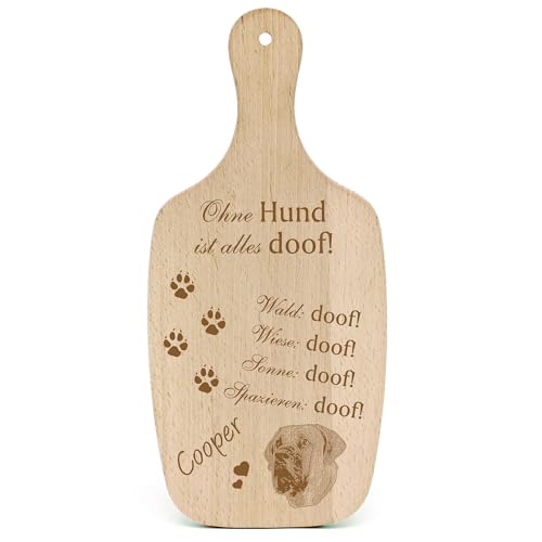 Dekolando Deko Hundeschild Geschenk Hund Boerboel -... Alles Doof- Hundeschilder Hundebesitzer Hundemama Hundepapa Hundeliebhaber Hundehalter von Dekolando