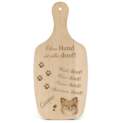 Dekolando Deko Hundeschild Geschenk Hund Chihuahua Langhaar -... Alles Doof- Hundeschilder Hundebesitzer Hundemama Hundepapa Hundeliebhaber Hundehalter von Dekolando