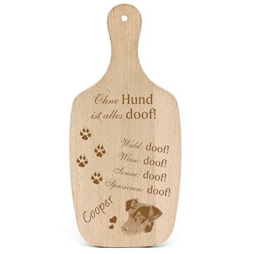 DEKOLANDO Deko Hundeschild Geschenk Hund Deutscher Pinscher -... Alles Doof- Hundeschilder Hundebesitzer Hundemama Hundepapa Hundeliebhaber Hundehalter von DEKOLANDO