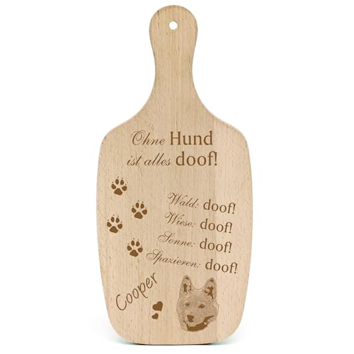 Dekolando Deko Hundeschild Geschenk Hund Finnen Spitz -... Alles Doof- Hundeschilder Hundebesitzer Hundemama Hundepapa Hundeliebhaber Hundehalter von Dekolando