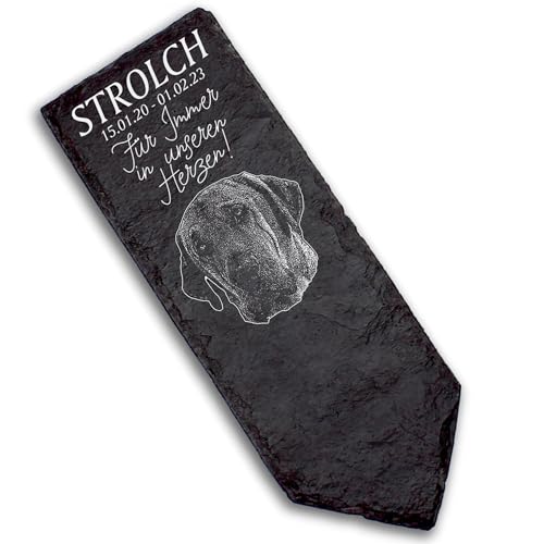 Dekolando Grabstecker Grabschmuck Grabstein - Broholmer - Personalisiert Grab Deko 22x8 Grabdekoration Dekolando Grabstecker Grabschmuck Grabstein - Broholmer - Personalisiert Grab Deko 22x8 Grabdekoration von Dekolando