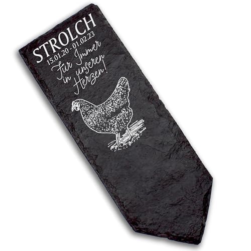 DEKOLANDO Grabstecker Grabschmuck Grabstein - Dunkles Huhn - Personalisiert Grab Deko 22x8 Grabdekoration DEKOLANDO Grabstecker Grabschmuck Grabstein - Dunkles Huhn - Personalisiert Grab Deko 22x8 Grabdekoration von DEKOLANDO