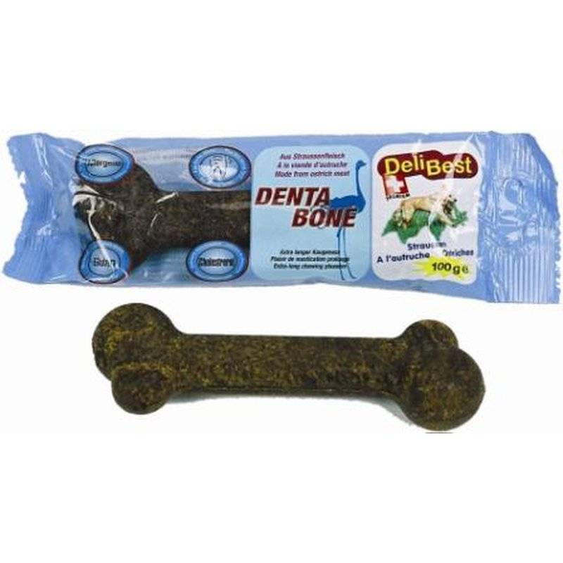 DeliBest Denta Bone mit Straußenfleisch, 100 g (25,90 € pro 1 kg) von Deli Best