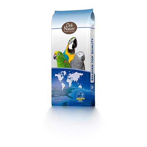 Deli Nature PAPAGEIEN-Futter Basis 15 kg Sack Basismischung mit Erdnüssen von Deli Nature Vogel