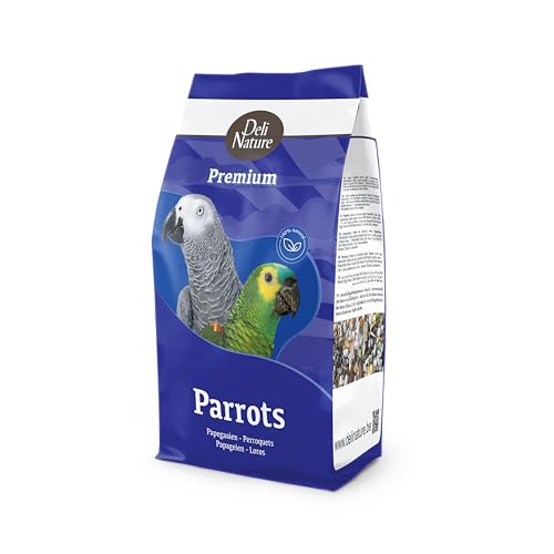 Deli Nature Premium PAPAGEIEN-Futter 800g Gramm mit Obst Saaten Getreide von Deli Nature Vogel
