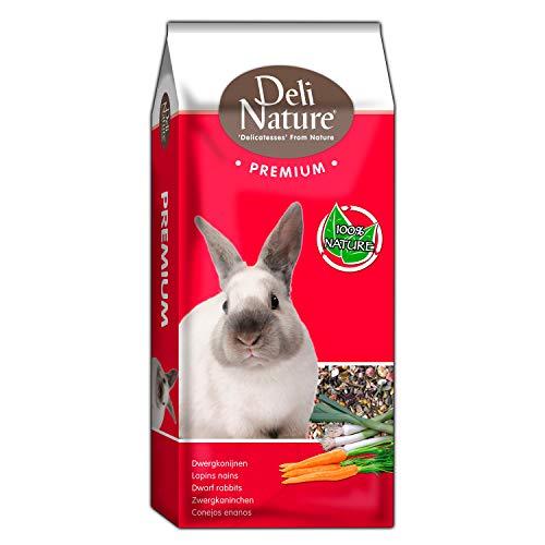 Deli Nature 15 – 029321 Nahrung Premium für Zwergkaninchen – 3000 gr von Deli Nature