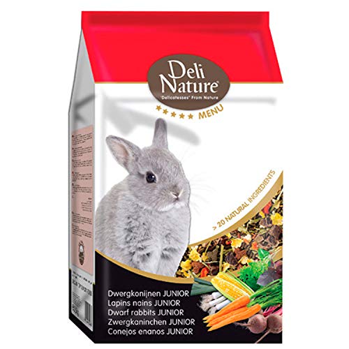 Deli Nature 5 Sterne ZWERGKANINCHEN-Futter JUNIOR 2,5kg für Jungtiere von Deli Nature