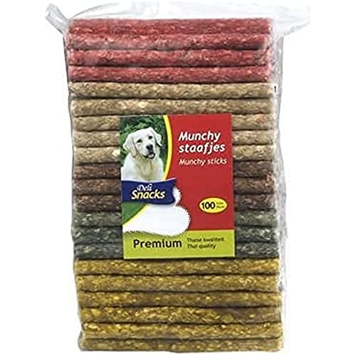 Delisnacks Thai Munchy Sticks Sortiert, 9/10 mm, 100 Stück Delisnacks Thai Munchy Sticks Sortiert, 9/10 mm, 100 Stück von Beeztees