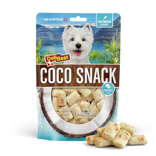CocoSnack Hundesnack mit Kokosflocken – Vegetarische Belohnung & Trainingssnack100 g CocoSnack Hundesnack mit Kokosflocken – Vegetarische Belohnung & Trainingssnack100 g von DeliBest