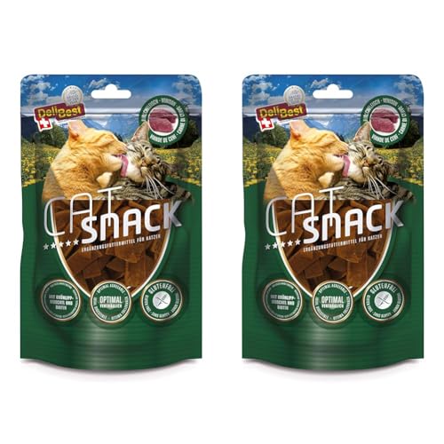 DeliBest Cat Snack, Katzen Leckerlies aus Hirschfleisch, 50g (Packung mit 2) von DeliBest