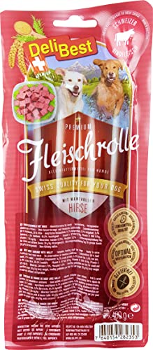 DeliBest Fleischrolle mit Rind& Hirse 2x400g von DeliBest