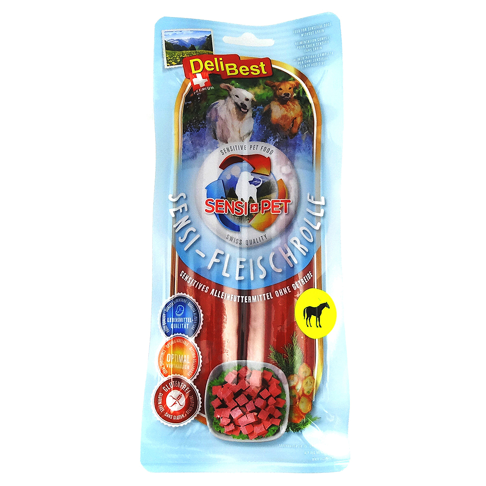 DeliBest Sensi Fleischrolle Pferd - Sparpaket: 6 x 400 g DeliBest Sensi Fleischrolle Pferd - Sparpaket: 6 x 400 g von DeliBest