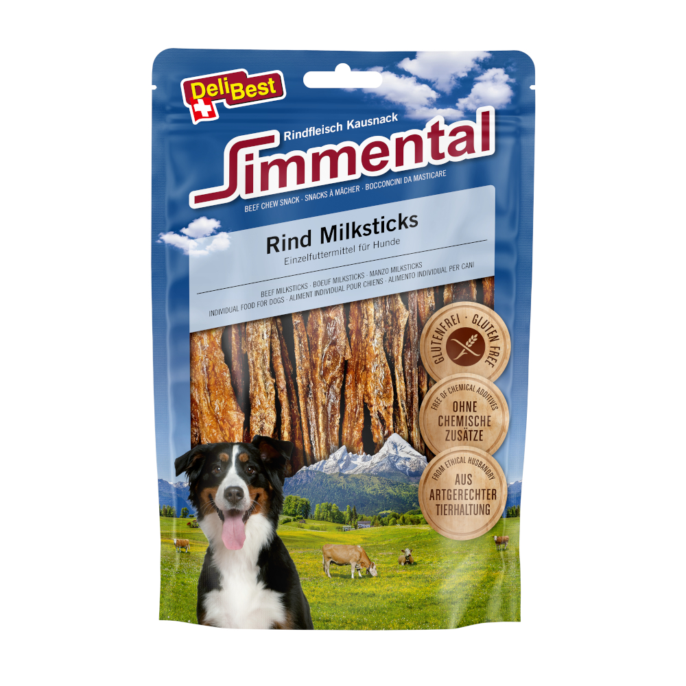 DeliBest Simmental Rind Milksticks - 200 g von DeliBest
