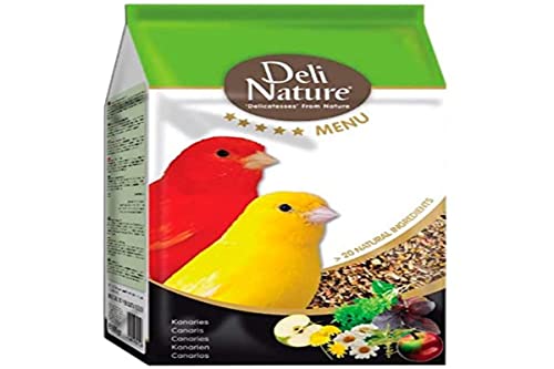 Delinature Mischung für Kanarienvögel Menu 5*, 2,5 kg, Vögel von Deli Nature