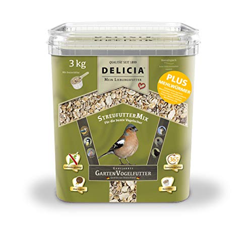 Delicia StreufutterMix Plus Mehlwürmer 3 kg von frunol delicia