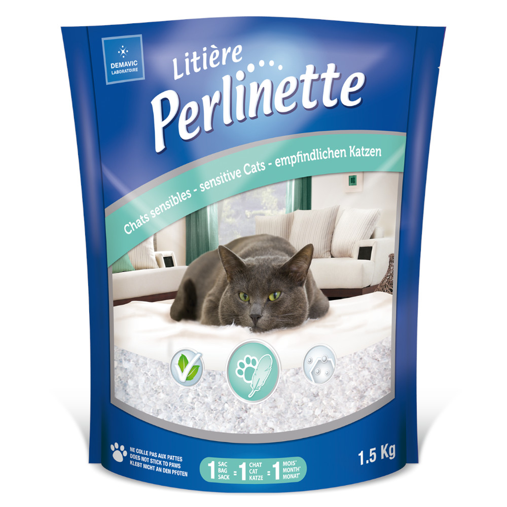Perlinette Sensible Katzenstreu - 1,5 kg von Demavic